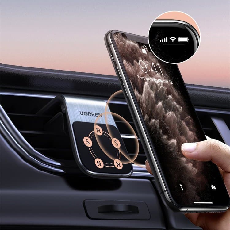 Ugreen magnetic car holder for the ventilation grille, Ασημένιο (LP290) 4