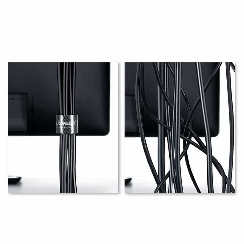 Ugreen velcro tape velcro cable organizer 2m Μαύρο (40354) 3
