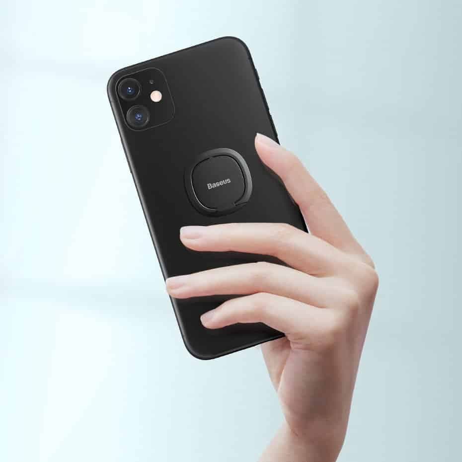 Baseus ultra-thin self-adhesive ring holder phone stand (Ροζ) (SUYB-0R) 8