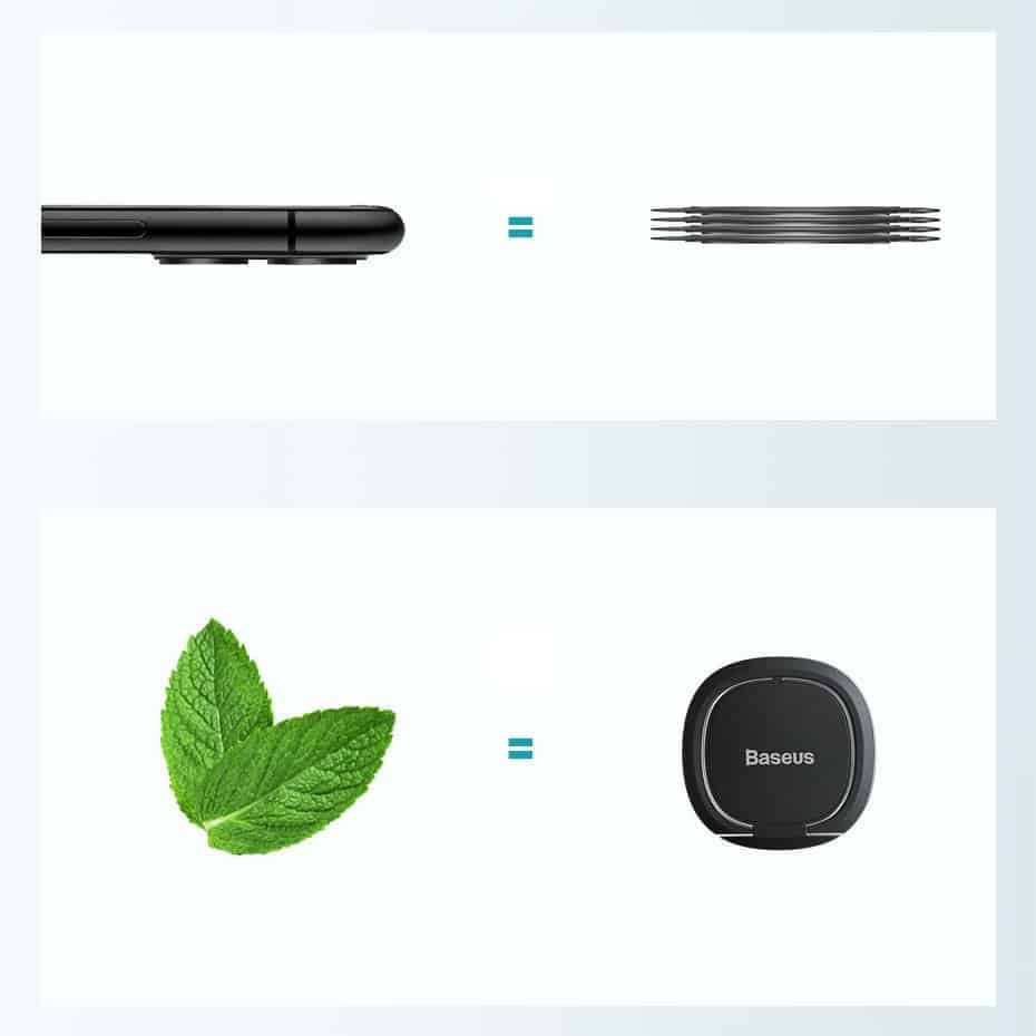 Baseus ultra-thin self-adhesive ring holder phone stand (Ροζ) (SUYB-0R) 11