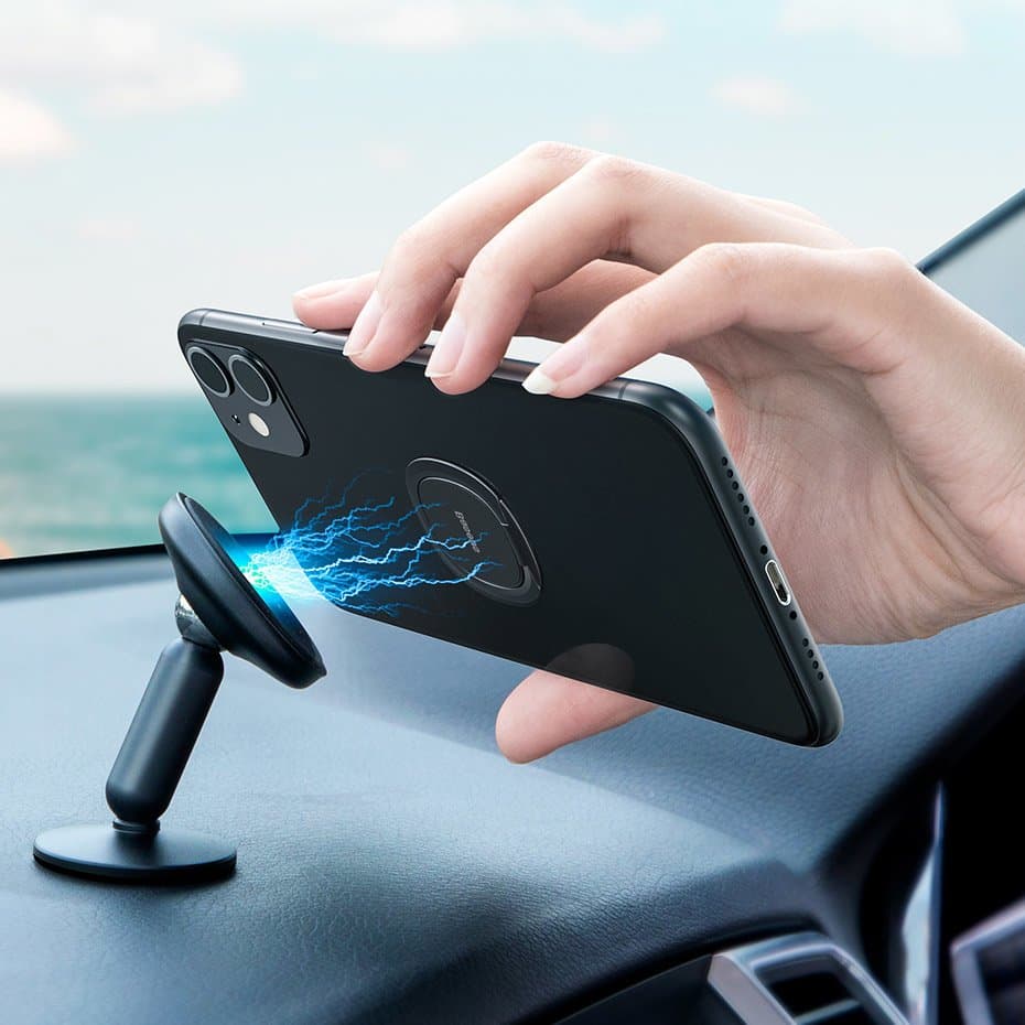 Baseus ultra-thin self-adhesive ring holder phone stand (Ροζ) (SUYB-0R) 17