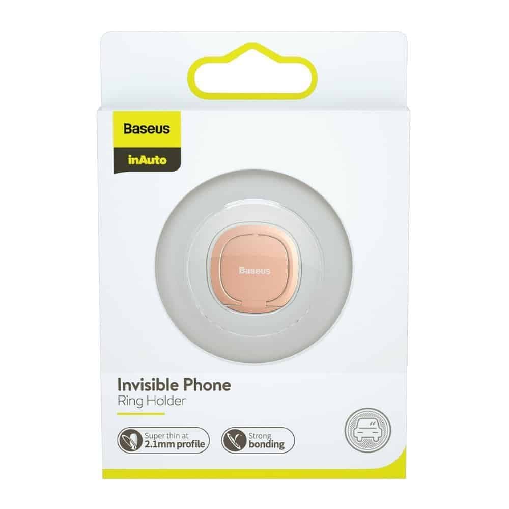 Baseus ultra-thin self-adhesive ring holder phone stand (Ροζ) (SUYB-0R) 21