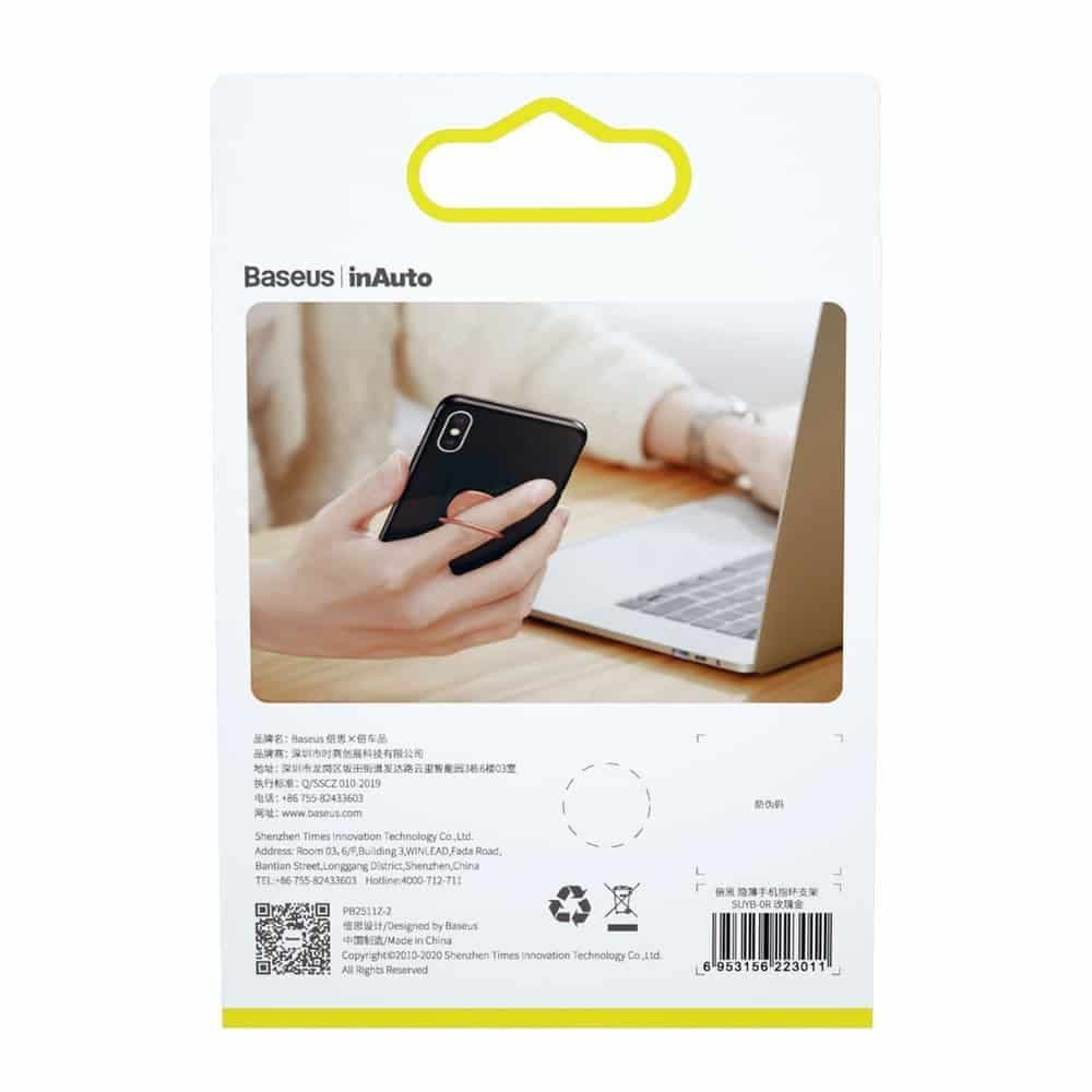 Baseus ultra-thin self-adhesive ring holder phone stand (Ροζ) (SUYB-0R) 22