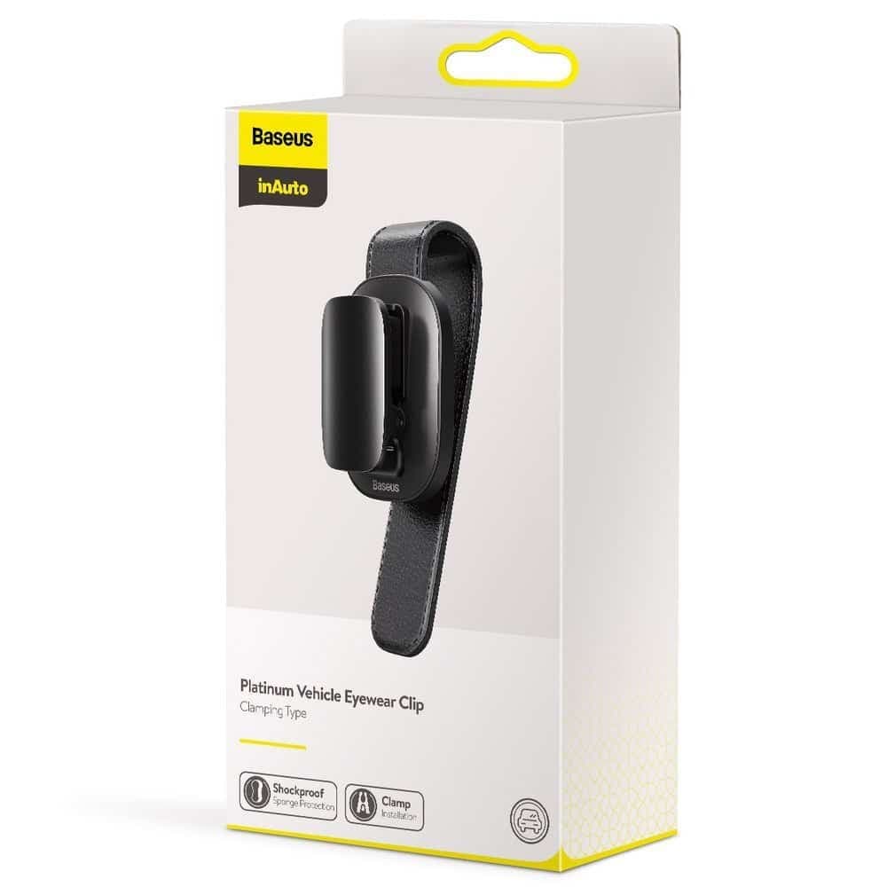 Baseus car glasses clip holder for glasses black (ACYJN-B01) 21