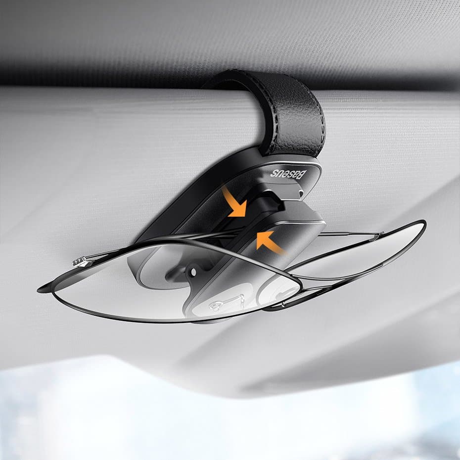 Baseus Car Holder Glasses Clip Silver (ACYJN-B0S) 13