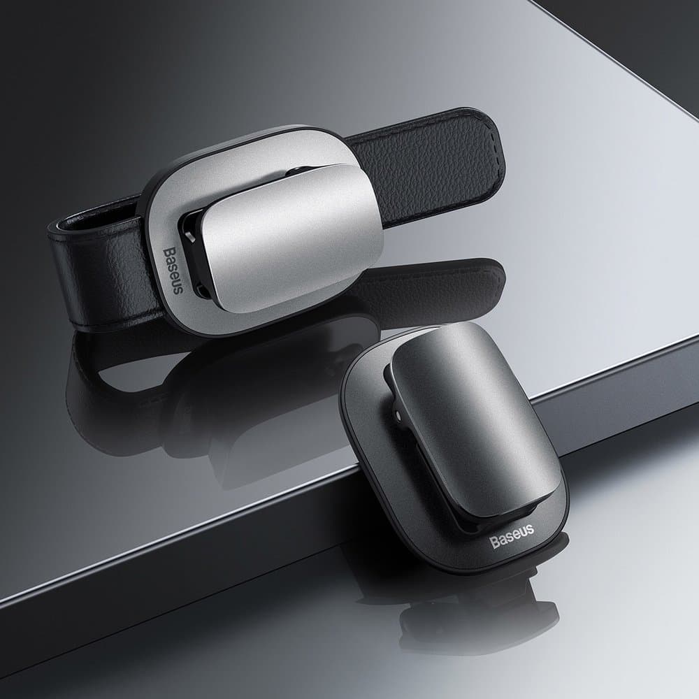 Baseus Car Holder Glasses Clip Silver (ACYJN-B0S) 6