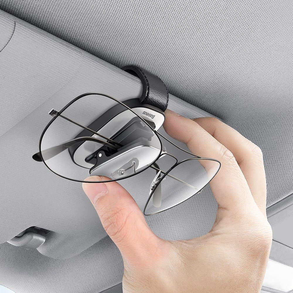 Baseus Car Holder Glasses Clip Silver (ACYJN-B0S) 7