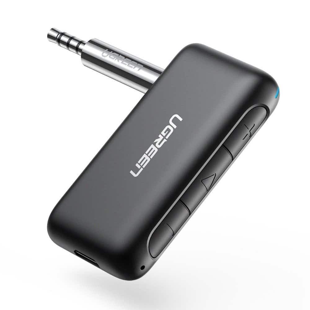 Ugreen Bluetooth 5.0 audio receiver AUX mini jack for car Μαύρο (70303) 2
