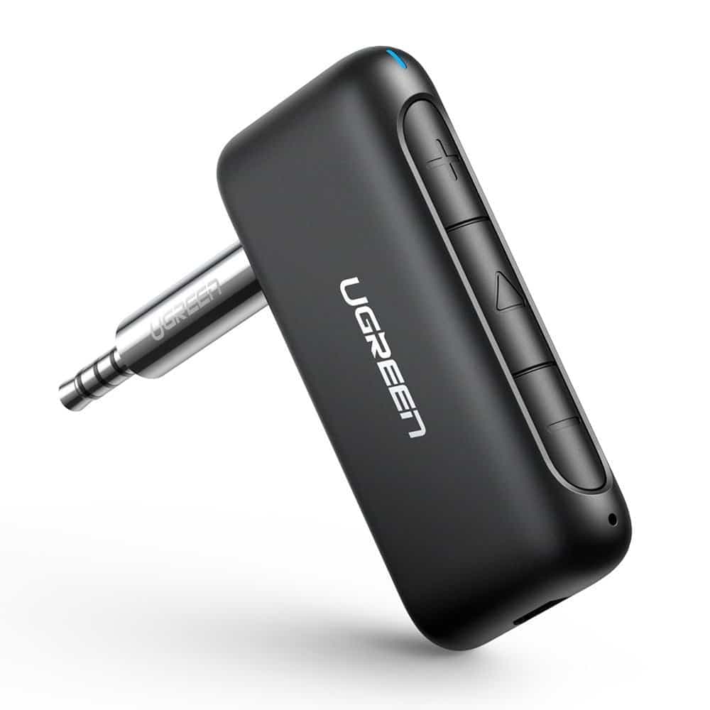 Ugreen Bluetooth 5.0 audio receiver AUX mini jack for car Μαύρο (70303) 4
