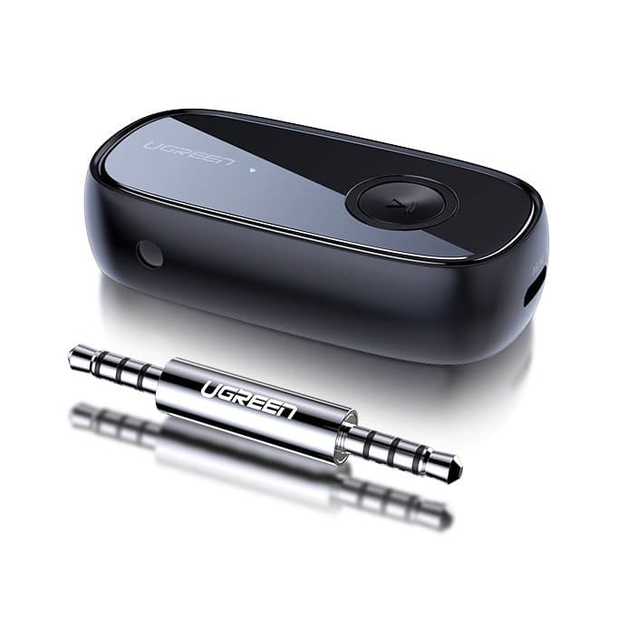 Ugreen Bluetooth 5.0 audio receiver AUX aptX, aptX LL mini headphone jack Μαύρο (70304)