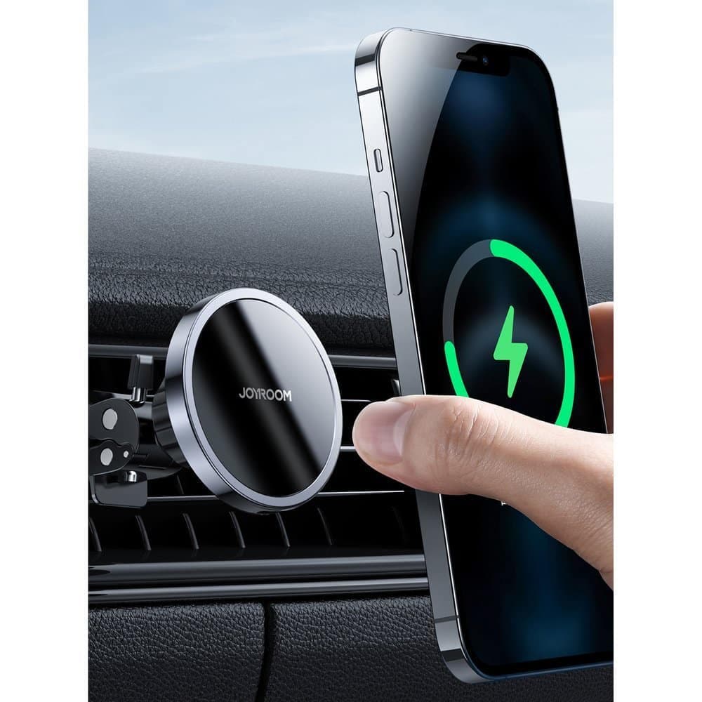 Joyroom Car Holder Qi Wireless Induction Charger 15W (MagSafe for iPhone Compatible) Black (JR-ZS240) 7