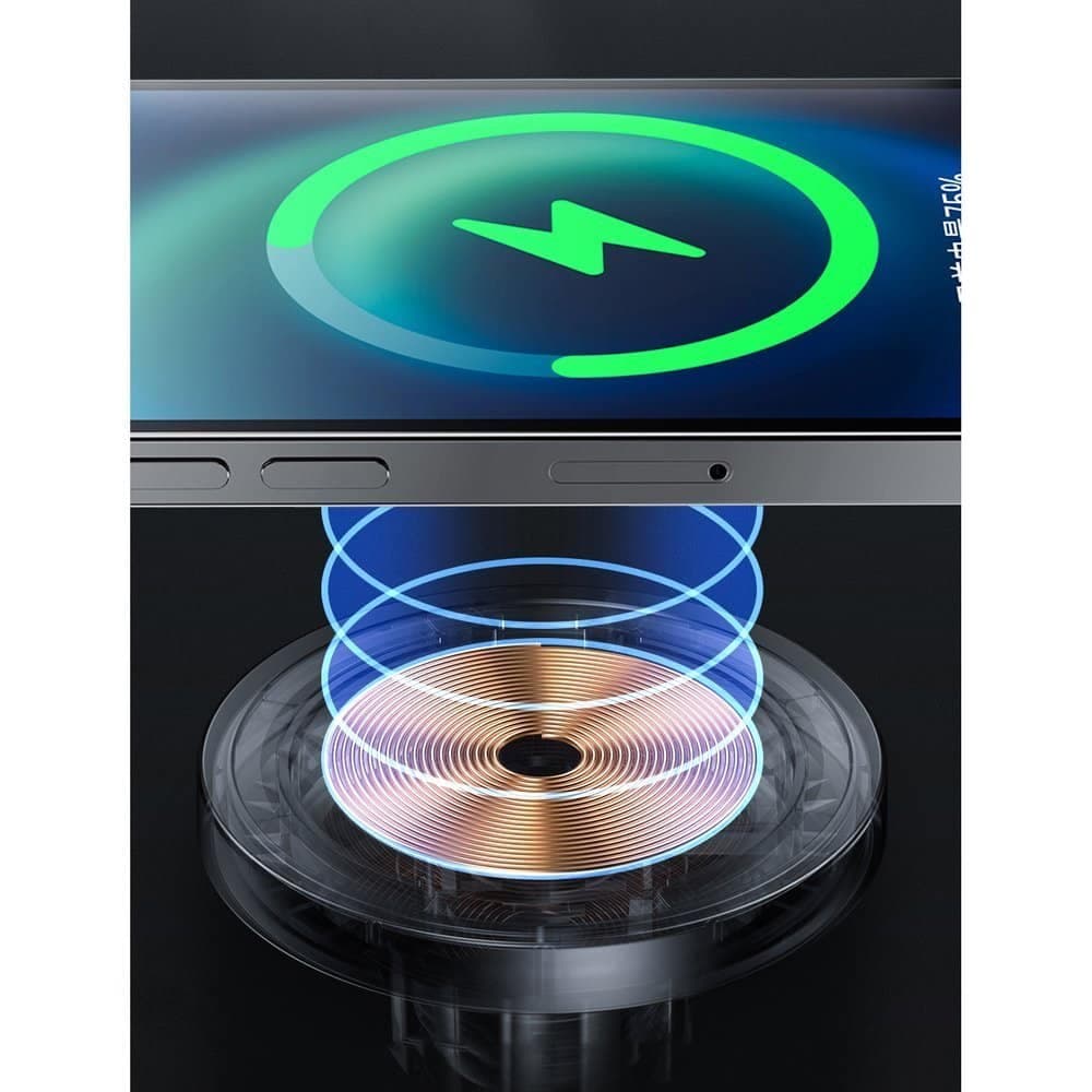 Joyroom Car Holder Qi Wireless Induction Charger 15W (MagSafe for iPhone Compatible) Black (JR-ZS240) 8