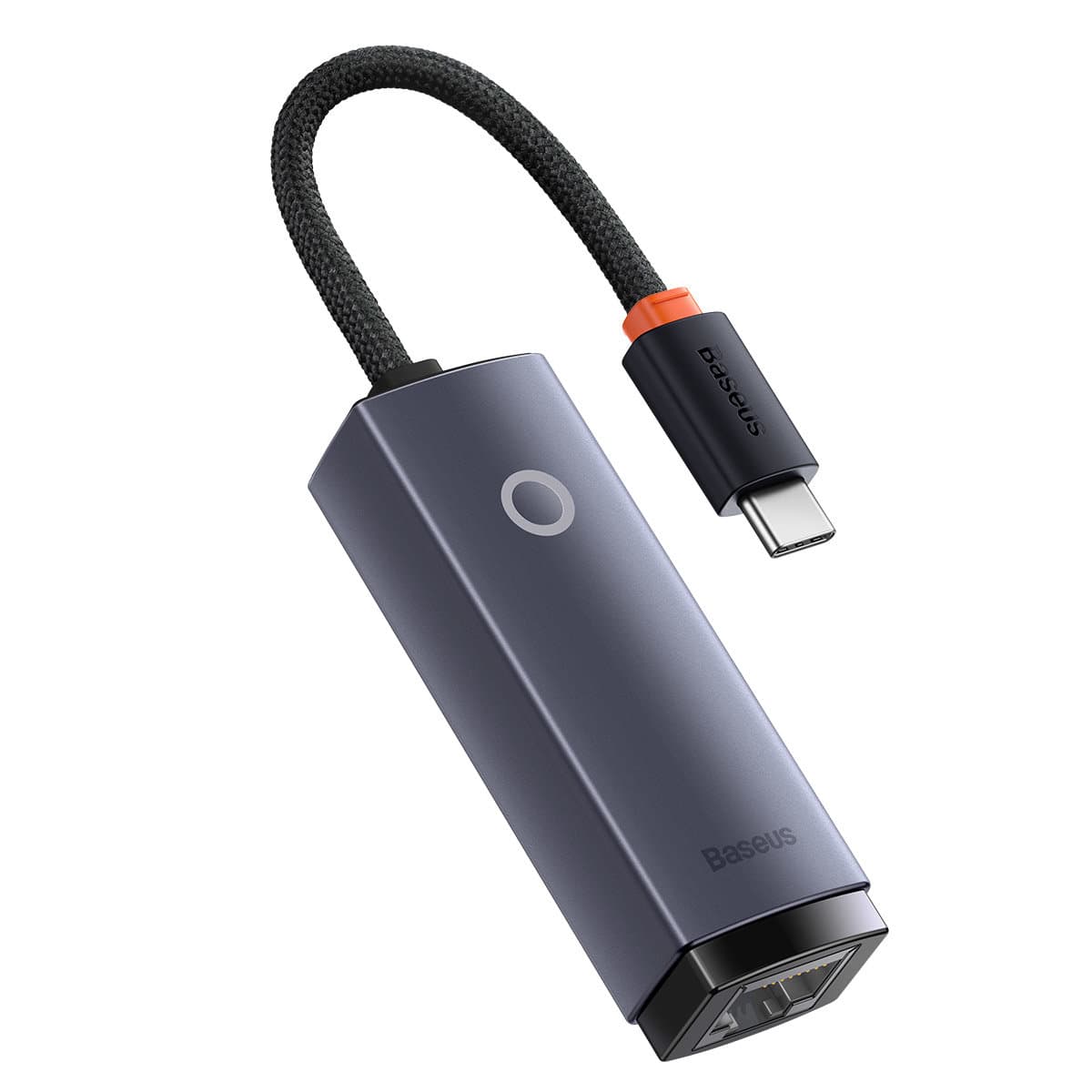 Baseus Lite Series USB Type C adapter - RJ45 LAN socket 100Mbps gray (WKQX000213)