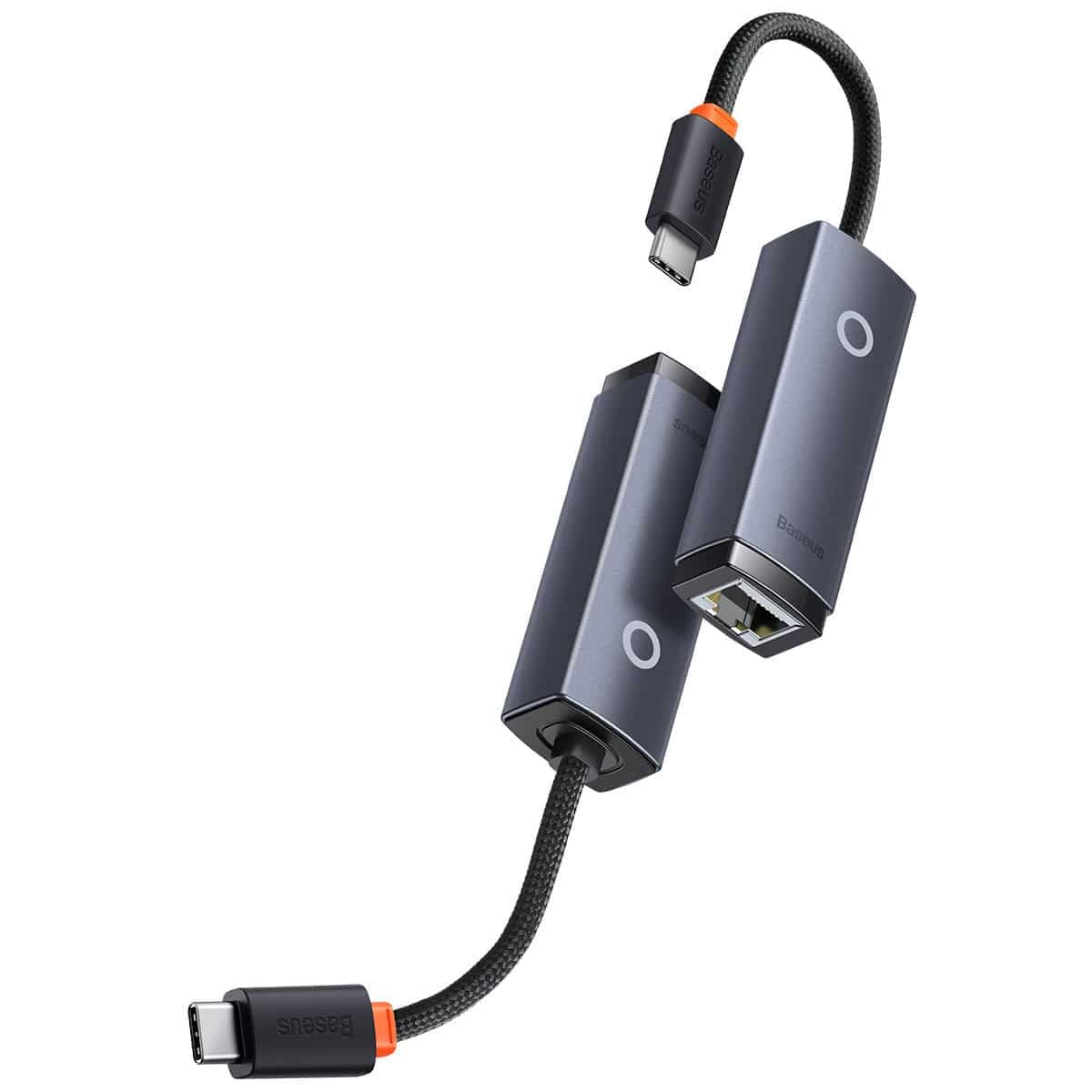 Baseus Lite Series USB Type C adapter - RJ45 LAN socket 100Mbps gray (WKQX000213) 11