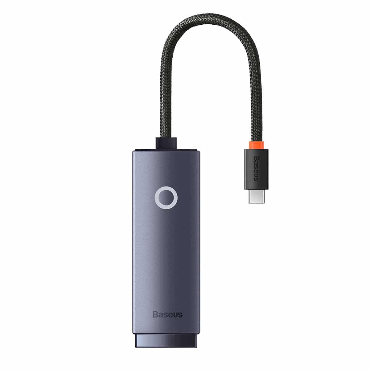 Baseus Lite Series USB Type C adapter - RJ45 LAN socket 100Mbps gray (WKQX000213) 2