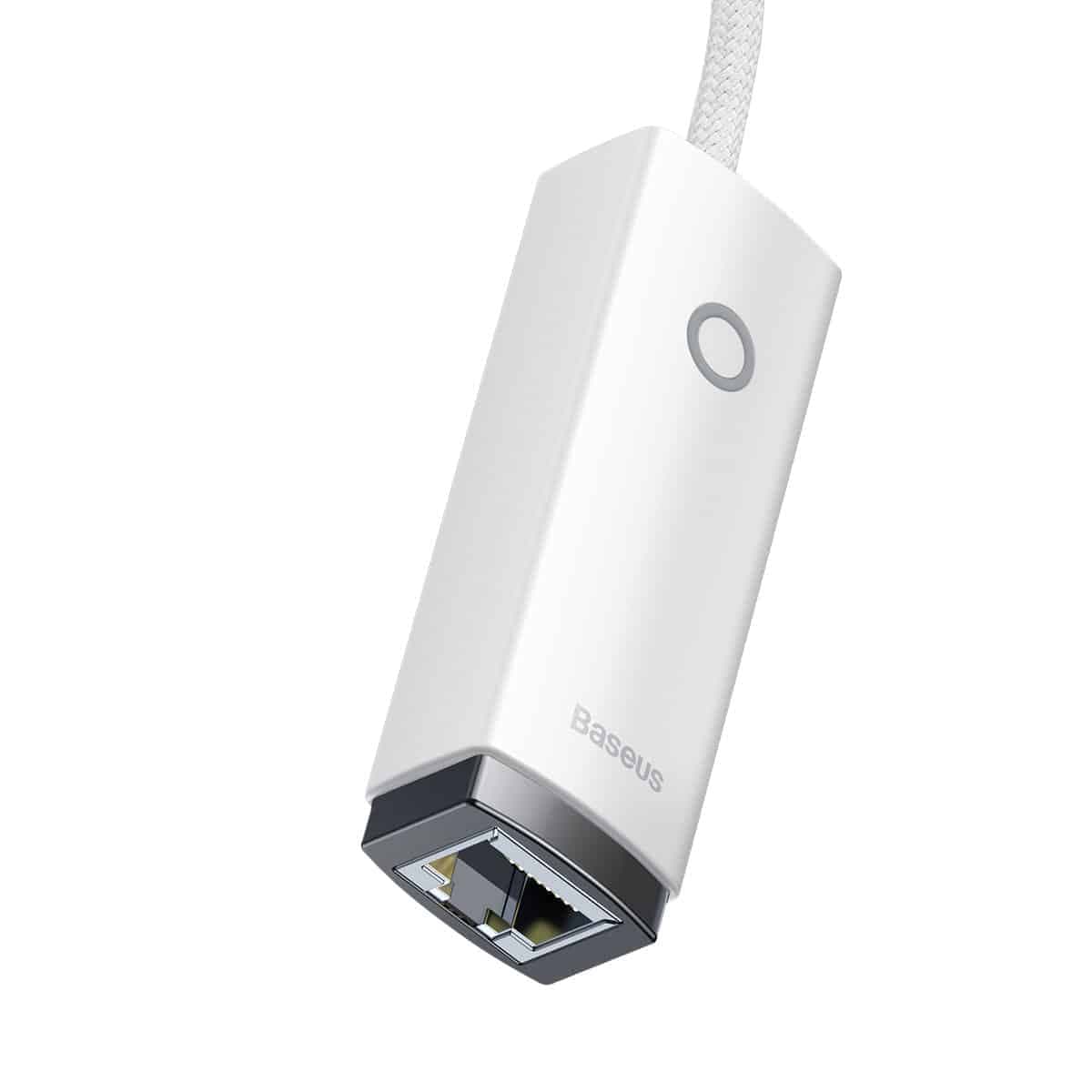 Baseus Lite Series external network card USB Type C - RJ-45 (100Mbps) white (WKQX000202) 3