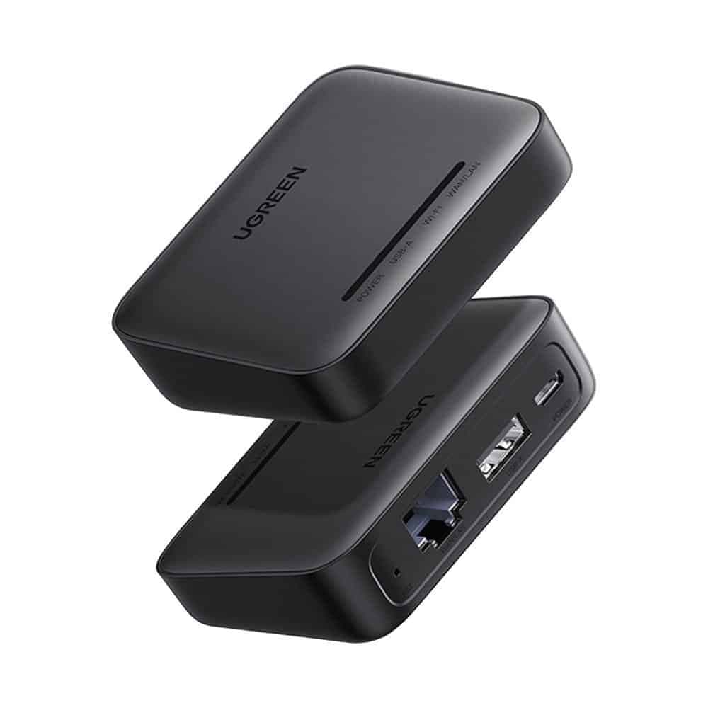 Ugreen external network card printer adapter Μαύρο (CM428)