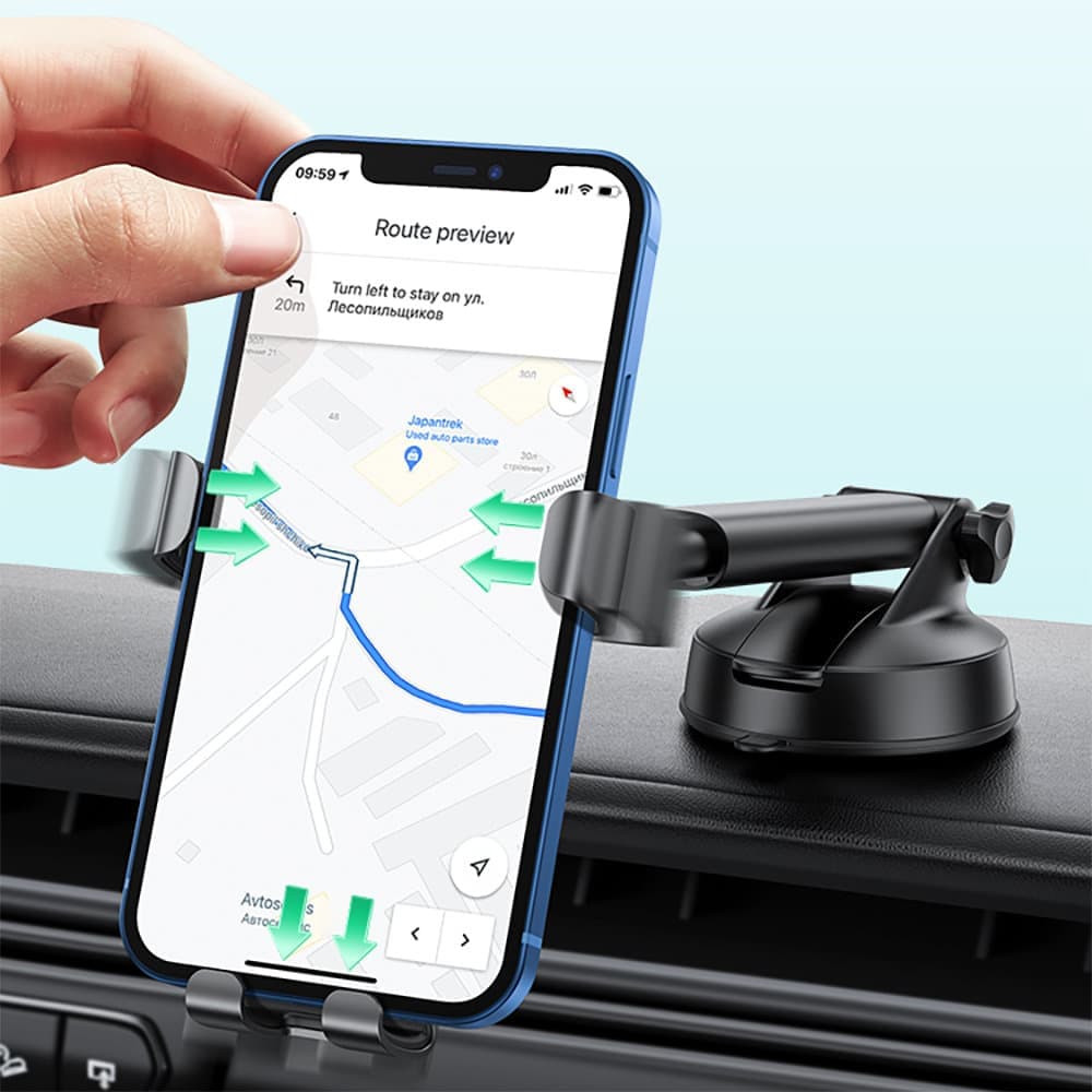 Ugreen gravity phone holder for dashboard cockpit Μαύρο (LP200 60990B) 8