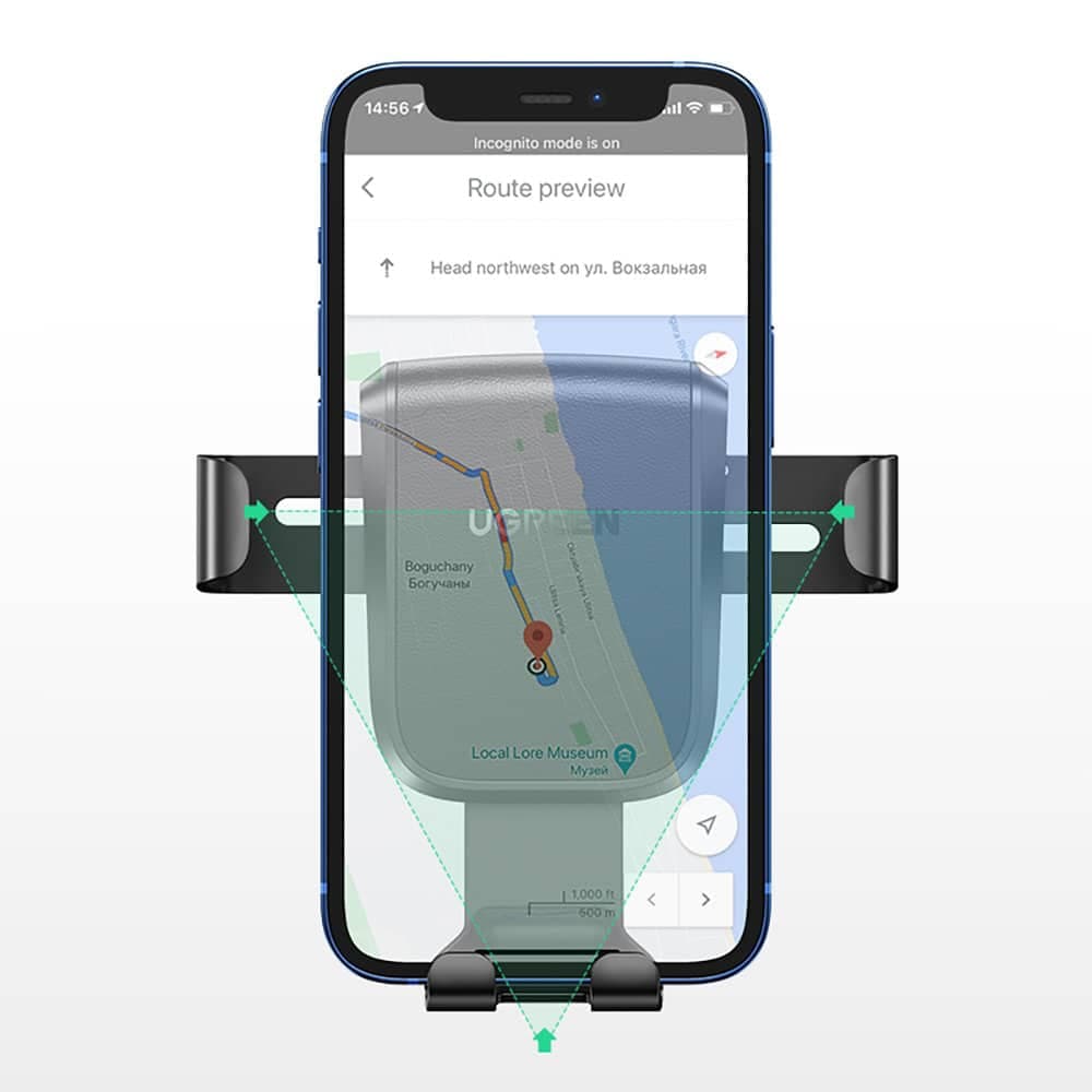 Ugreen gravity phone holder for dashboard cockpit Μαύρο (LP200 60990B) 9