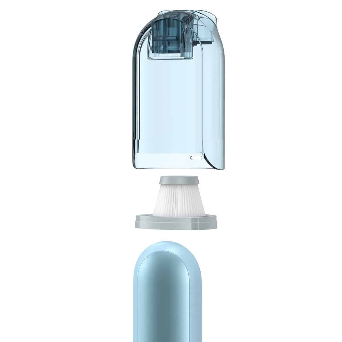 Baseus A1 mini cordless car vacuum cleaner 4000Pa, 30W blue (VCAQ010003) 6