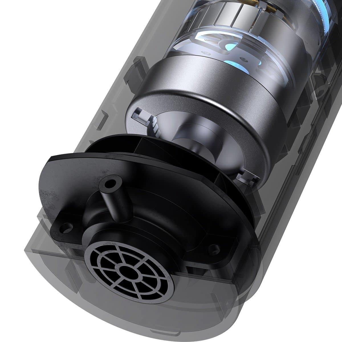 Baseus A1 mini cordless car vacuum cleaner 4000Pa, 30W blue (VCAQ010003) 7