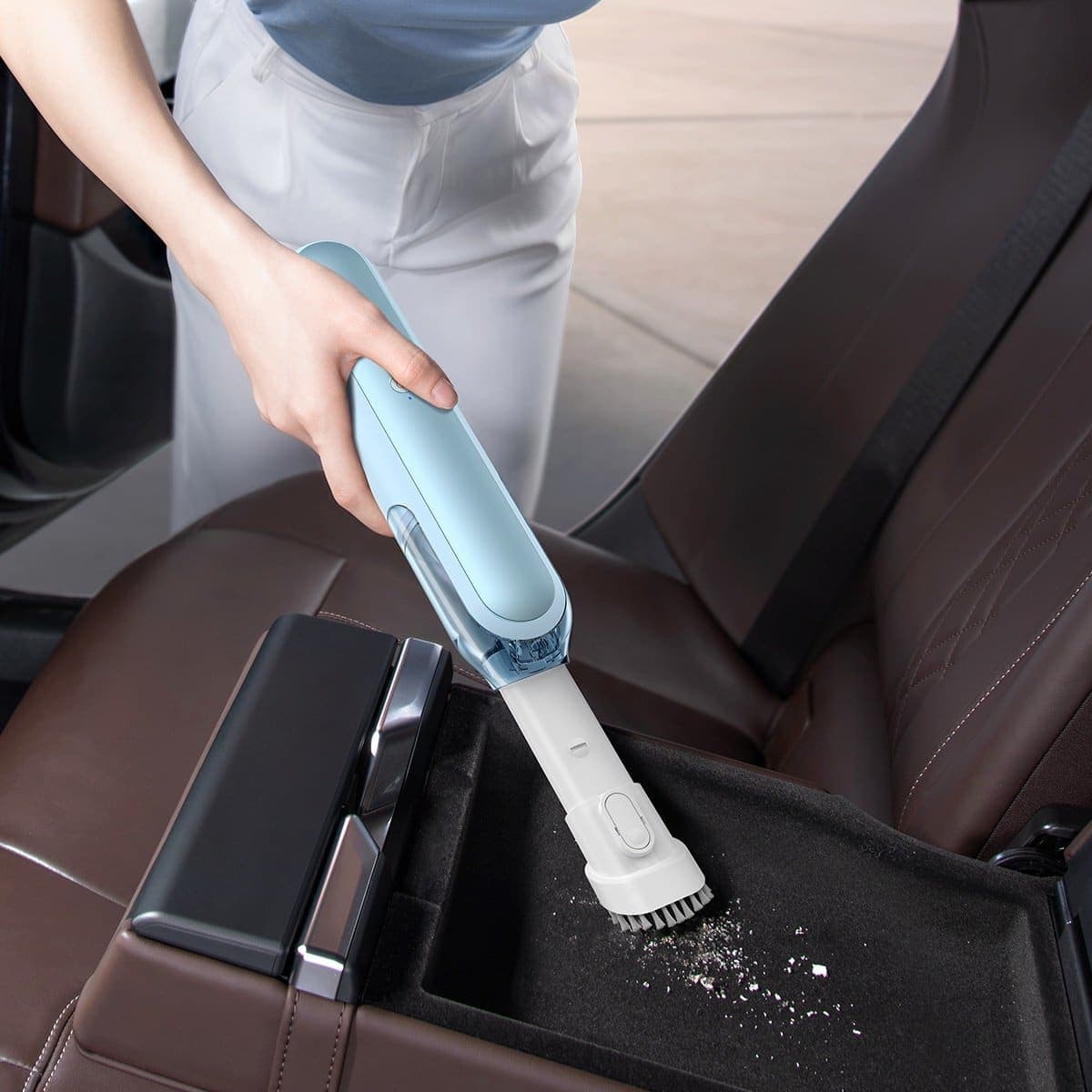 Baseus A1 mini cordless car vacuum cleaner 4000Pa, 30W blue (VCAQ010003) 8
