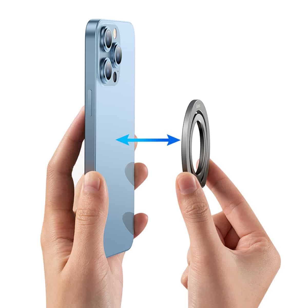 Baseus Halo magnetic ring holder phone stand Γκρί (SUCH000013) 8