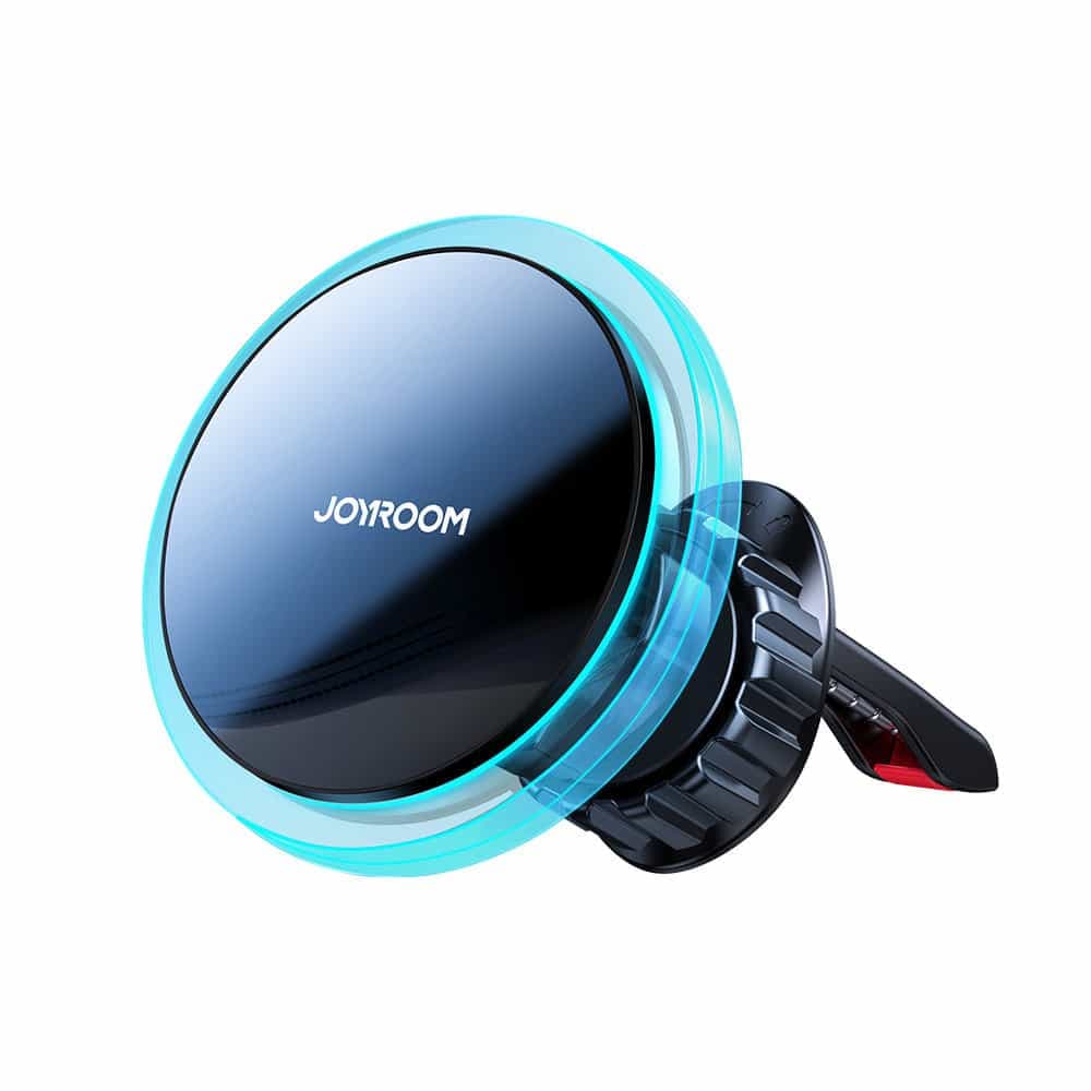 Joyroom Air Vent Car Phone Holder with 15W Qi Wireless Charger (MagSafe Compatible) Ασημένιο (JR-ZS291)