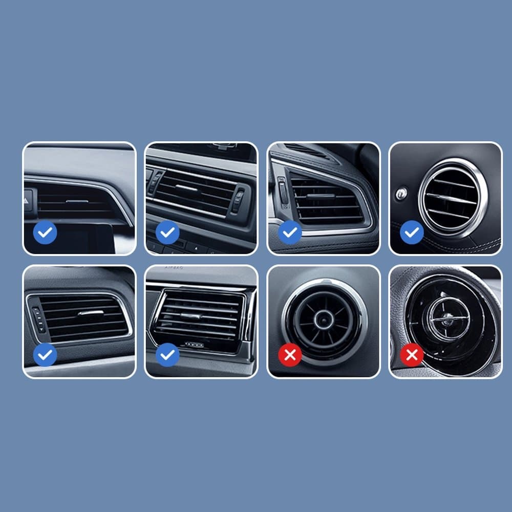 Joyroom Air Vent Car Phone Holder with 15W Qi Wireless Charger (MagSafe Compatible) Ασημένιο (JR-ZS291) 20