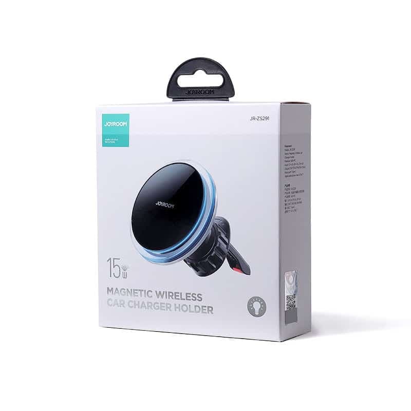 Joyroom Air Vent Car Phone Holder with 15W Qi Wireless Charger (MagSafe Compatible) Ασημένιο (JR-ZS291) 5