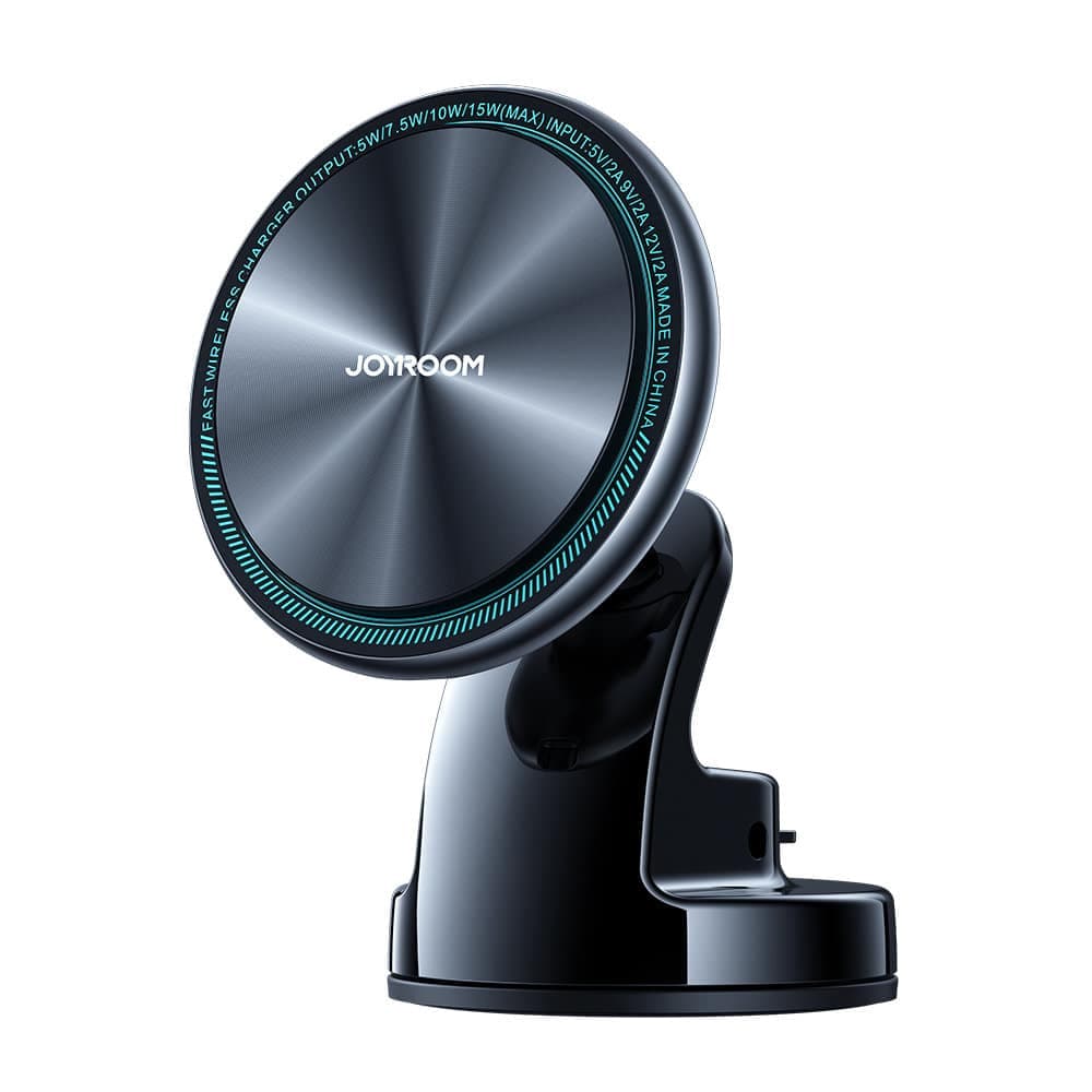 Joyroom Car Magnetic Holder Qi Wireless Induction Charger 15W (MagSafe Compatible for iPhone) Dashboard Ασημένιο (JR-ZS290)