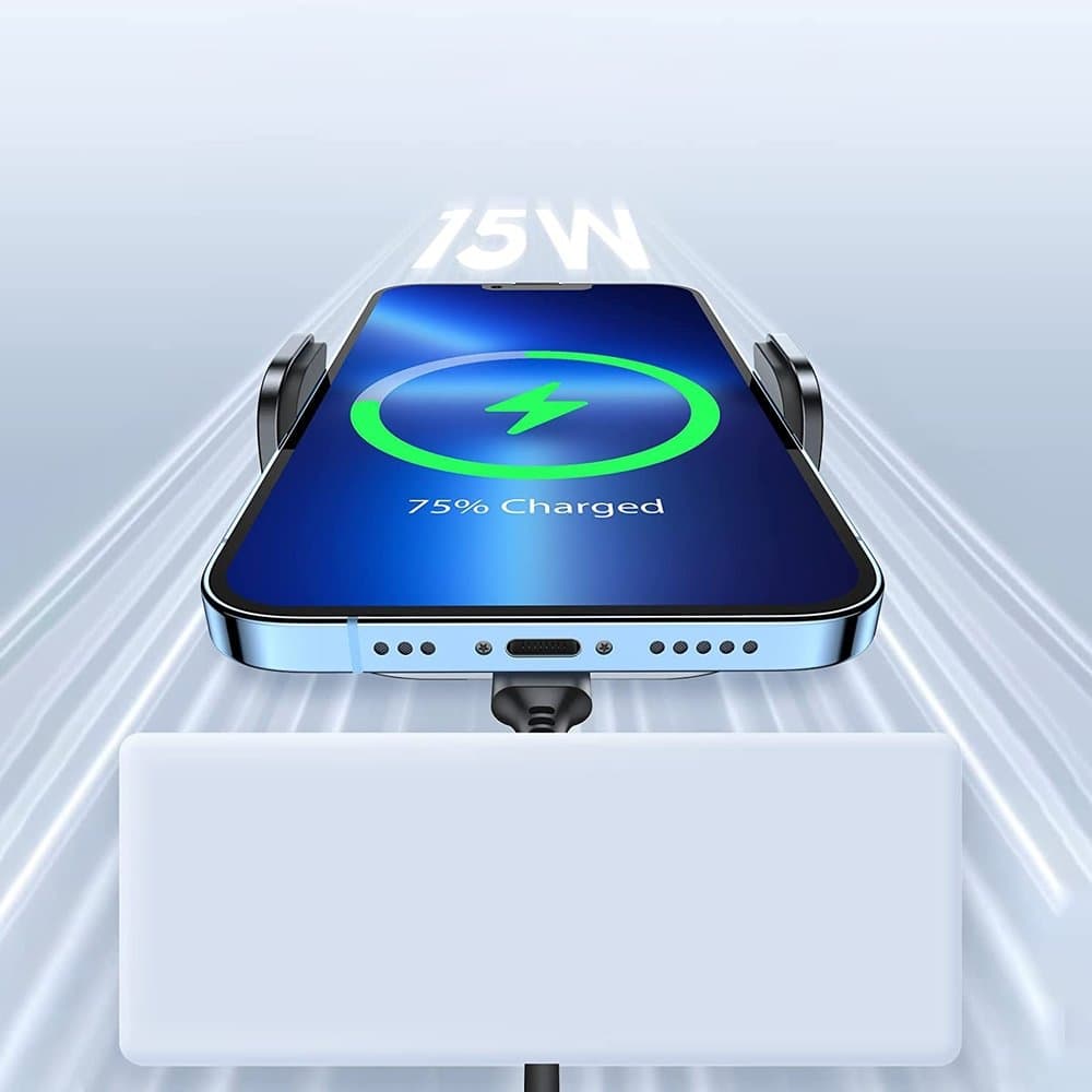 Joyroom Car Magnetic Holder 15W Qi Induction Wireless Charger (MagSafe Compatible for iPhone) for Dashboard (JR-ZS295) 15