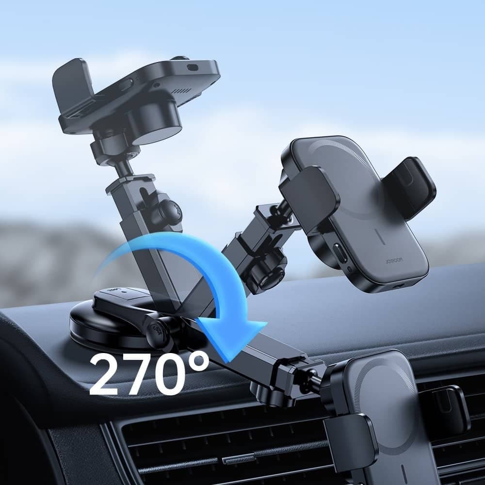 Joyroom Car Magnetic Holder 15W Qi Induction Wireless Charger (MagSafe Compatible for iPhone) for Dashboard (JR-ZS295) 21