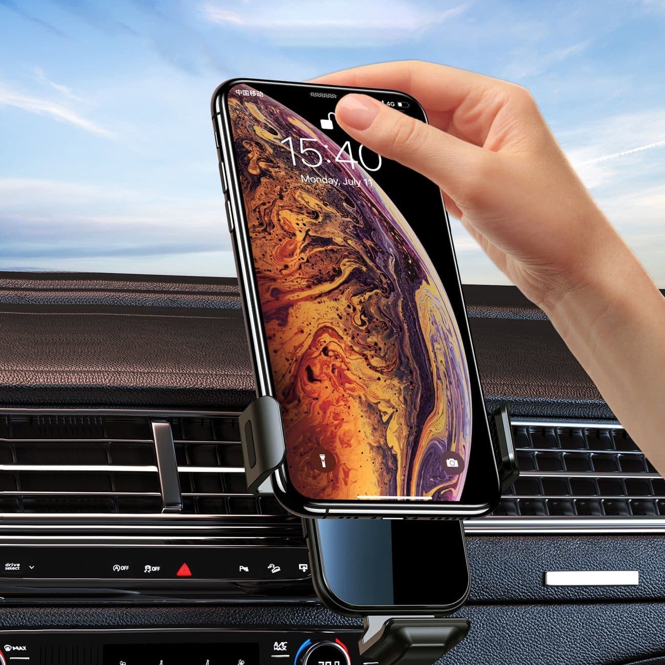 Choetech induction charger with holder + magnetic tips Μαύρο (T201-F) 3
