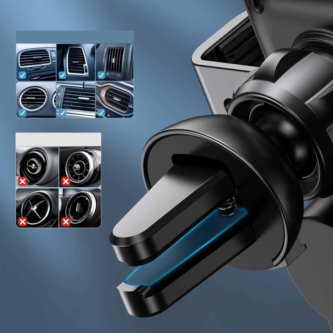 Choetech induction charger with holder + magnetic tips Μαύρο (T201-F) 7