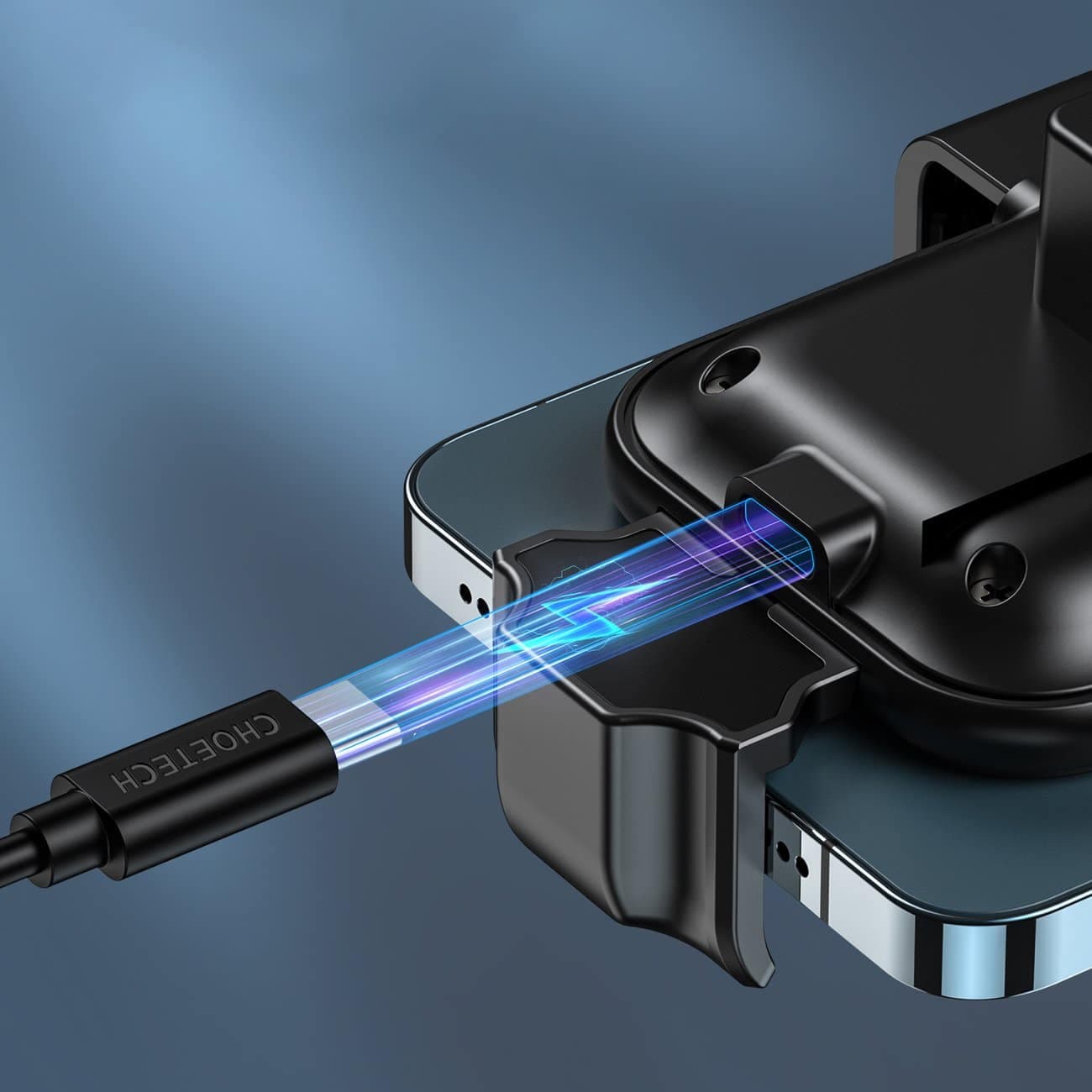 Choetech induction charger with holder + magnetic tips Μαύρο (T201-F) 10