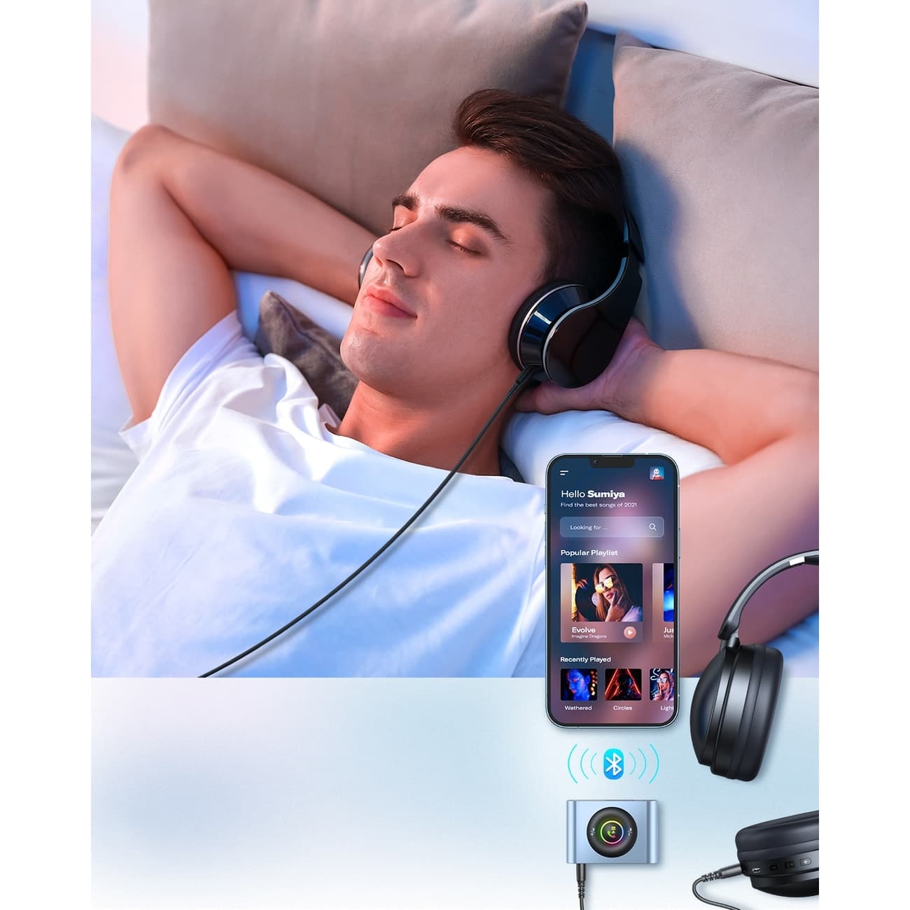 Joyroom car Bluetooth 5.3 receiver and hands-free kit for AUX 3.5mm mini jack port (JR-CB1) 17
