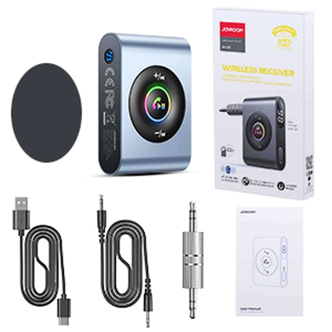 Joyroom car Bluetooth 5.3 receiver and hands-free kit for AUX 3.5mm mini jack port (JR-CB1) 6