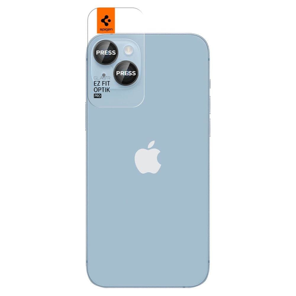 Spigen OPTIK.TR "EZ FIT" CAMERA PROTECTOR 2-PACK IPHONE 14/14 PLUS Μαύρο COVER 2