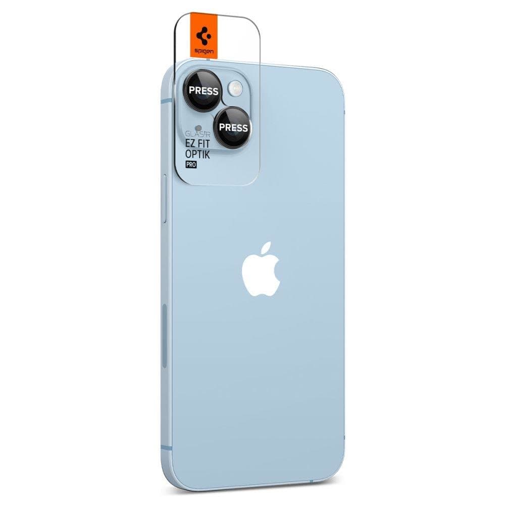 Spigen OPTIK.TR "EZ FIT" CAMERA PROTECTOR 2-PACK IPHONE 14/14 PLUS Μαύρο COVER 3