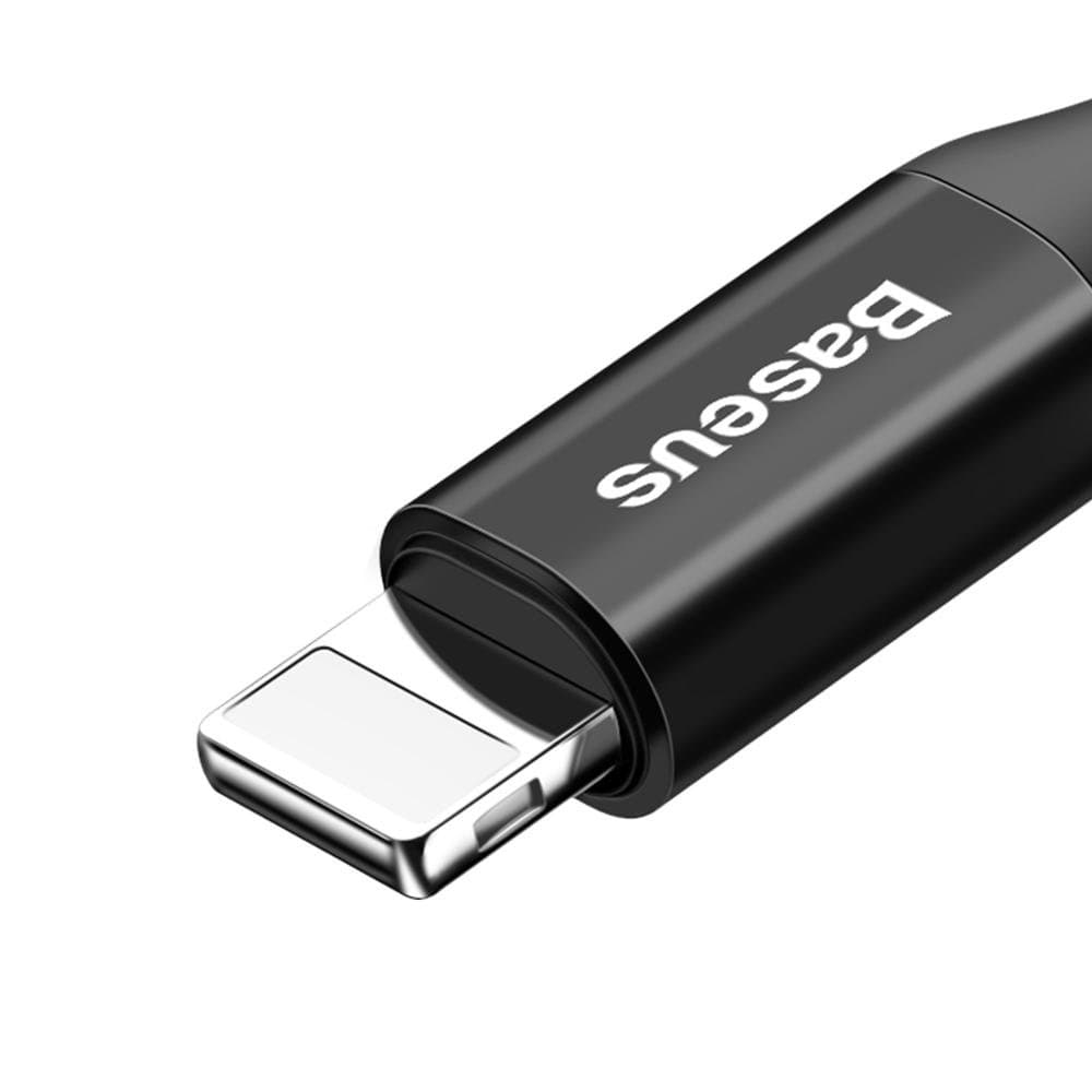 Baseus Fish Eye Spring Data Καλώδιο spring cable USB / Lightning 1M 2A Μαύρο (CALSR-01) 4