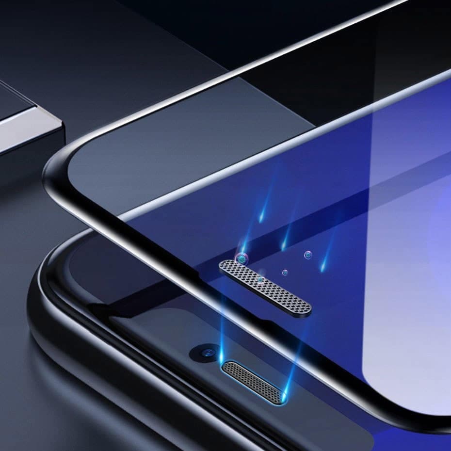 Baseus 2x full screen glass with 0.3mm Full Screen frame 9H iPhone 11 Pro / iPhone XS / iPhone X + black positioner (SGAPIPH58-WD01) 8