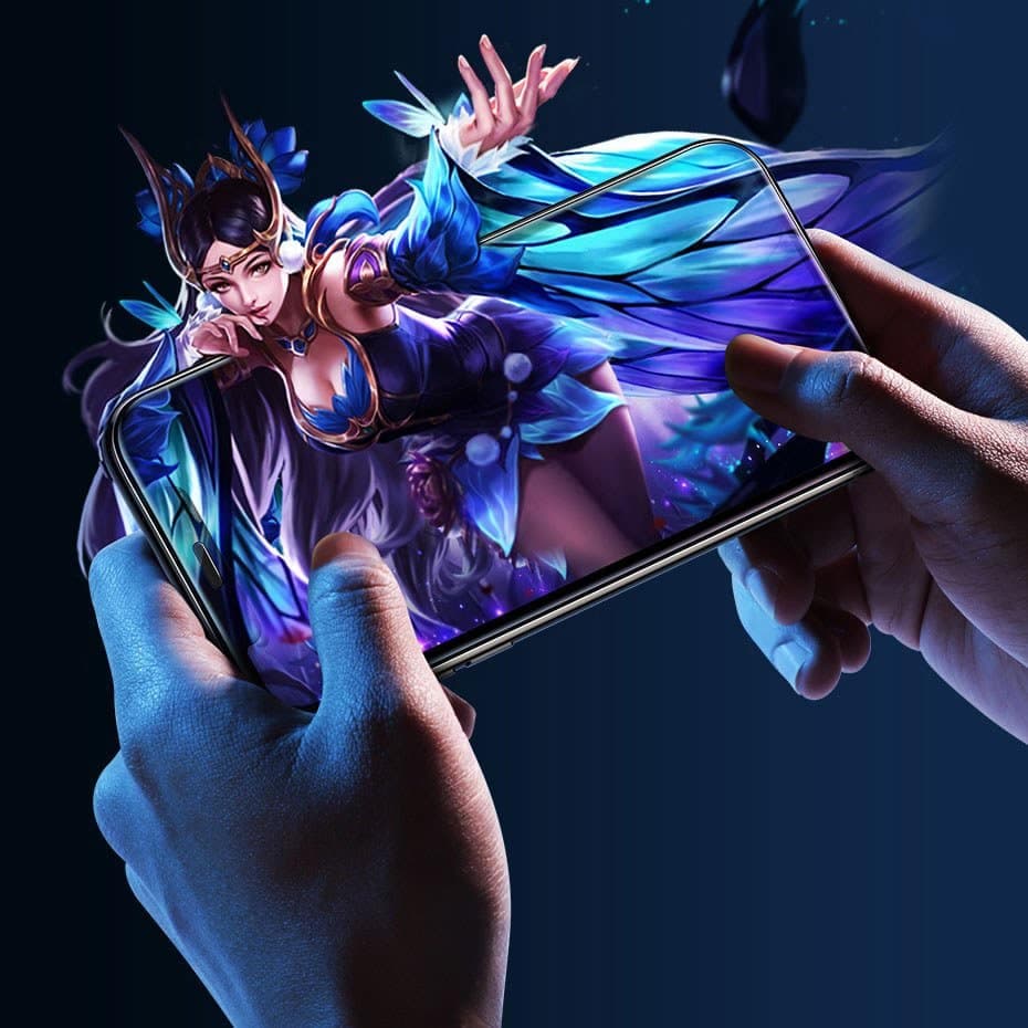 Baseus 2x full screen glass with 0.3mm Full Screen frame 9H iPhone 11 Pro / iPhone XS / iPhone X + black positioner (SGAPIPH58-WD01) 10