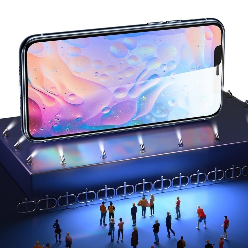 Baseus 2x full screen glass with 0.3mm Full Screen frame 9H iPhone 11 Pro / iPhone XS / iPhone X + black positioner (SGAPIPH58-WD01) 6