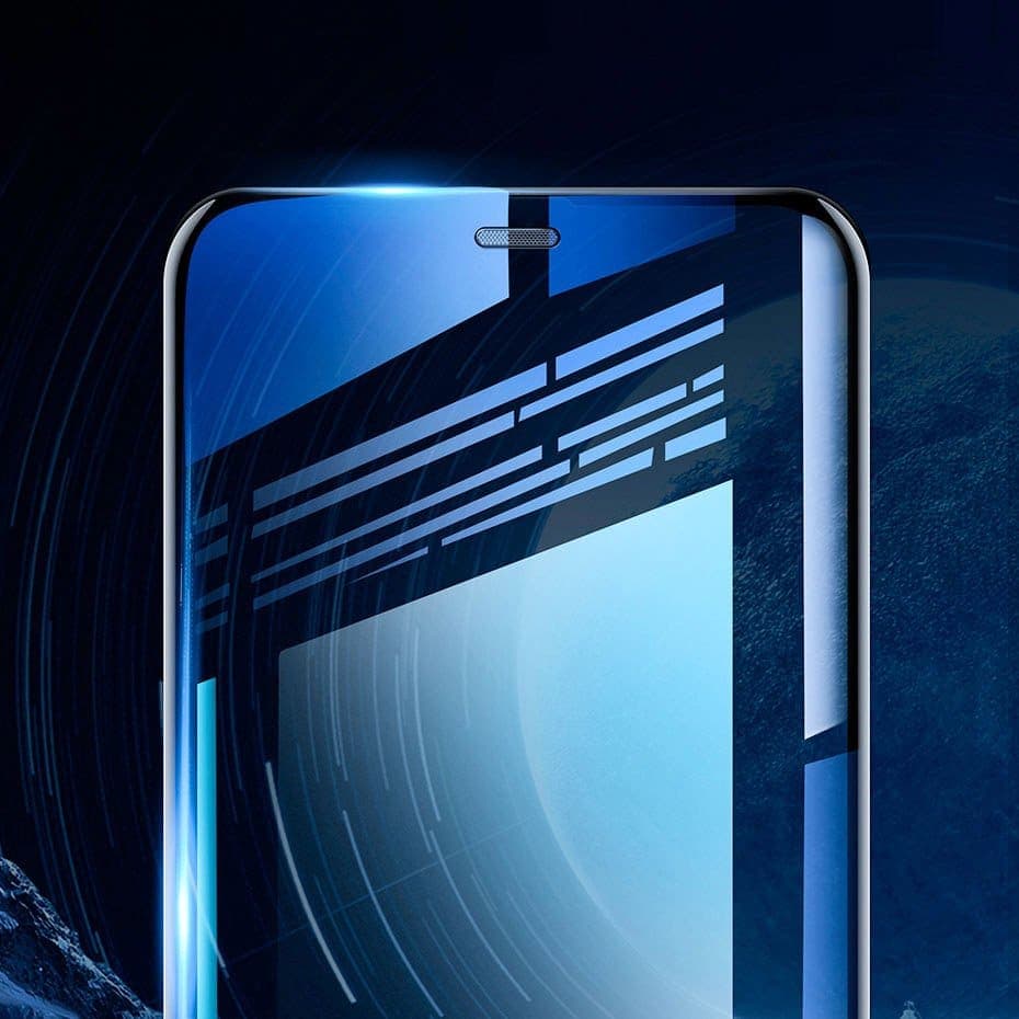 Baseus 2x full screen glass with 0.3mm Full Screen frame 9H iPhone 11 Pro / iPhone XS / iPhone X + black positioner (SGAPIPH58-WD01) 7