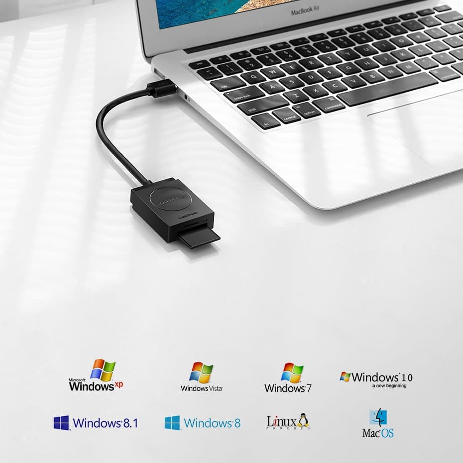 Ugreen SD / micro SD card reader to USB 3.0 Μαύρο (20250) 5