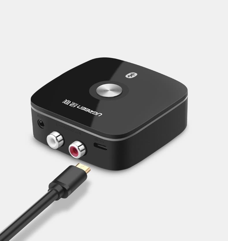 Ugreen adapter receiver Bluetooth 5.1 aptX 2RCA / 3.5mm mini jack black (40759) 12