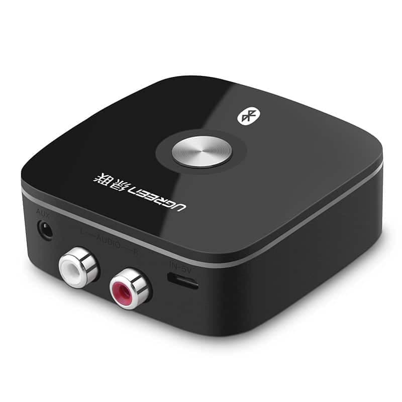 Ugreen adapter receiver Bluetooth 5.1 aptX 2RCA / 3.5mm mini jack black (40759)