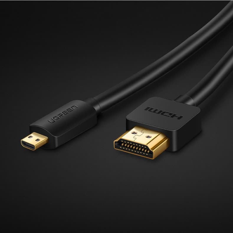 Ugreen cable HDMI - micro HDMI cable 19 pin 2.0v 4K 60Hz 30AWG 1.5m black (30102) 10