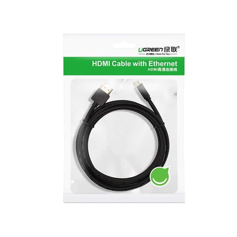 Ugreen cable HDMI - micro HDMI cable 19 pin 2.0v 4K 60Hz 30AWG 1.5m black (30102) 14